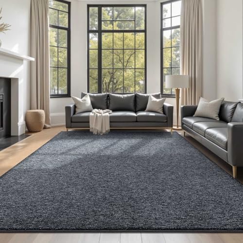 5x7 Grey Area Rug Non-Slip Washable Soft Thin for Living Room Bedroom - Image 2