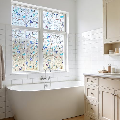 NINETREX Window Privacy Film, Decorative Frosted Film, 29.5" x 78.7" - Image 4