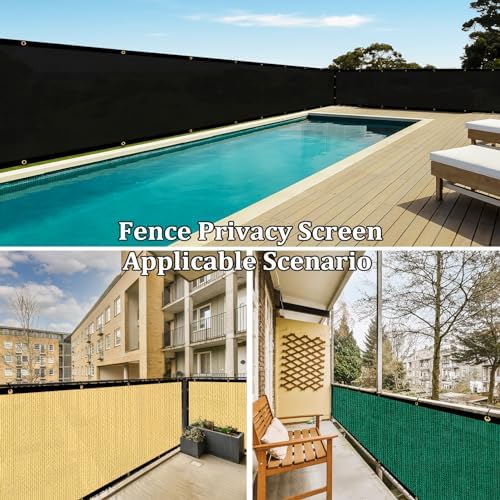 Shade&Beyond 8'x70' Brown Privacy Screen Fence Cover 170 GSM Fencing Mesh Fence Panel for Wall Garden Yard Backyard Indoor Outdoor Home Decoration - Image 5