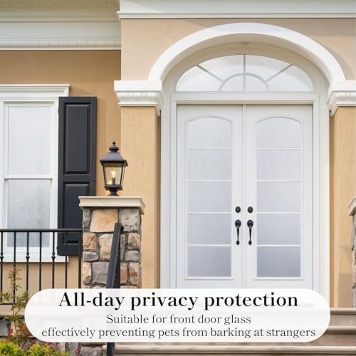 Qualsen Frosted Glass Window Privacy Film with Tools, 17.4'' x 78.7'' - Image 3