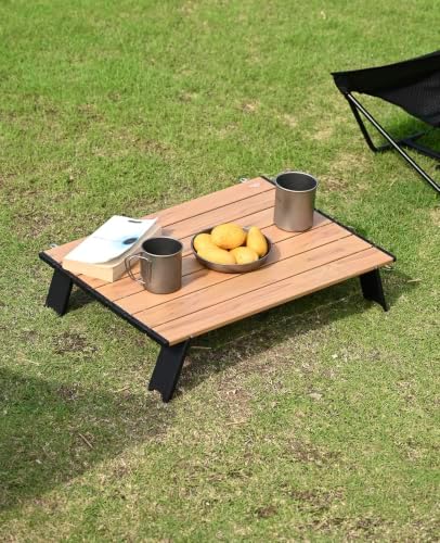 iClimb Ultralight Compact Mini Folding Alu. Table (Nature - L) - Image 2