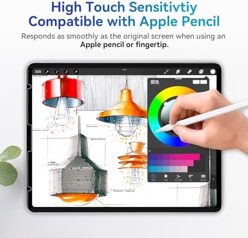 Magnetic Privacy Screen Protector Compatible with iPad Air 13 Inch 2024-2026 (M2/M3/M4, 6th/7th/8th Gen), Removable Anti Blue Light Glare Spy Filter, High Sensitive Bubble-Free Black Security Private Shield - Image 4