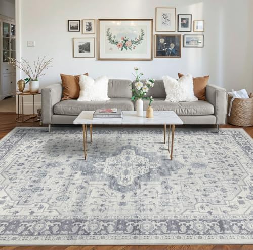 Rugxara 8x10 Area Rugs,Large Rugs for Living Room(Blue) - Image 3