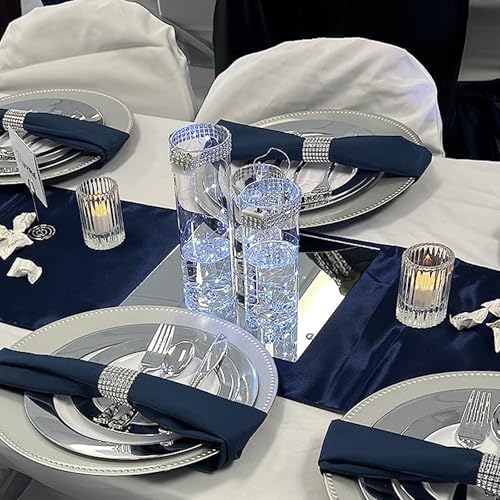 12" Square Mirror Centerpieces for Tables Decorations, 10 Pack Acrylic Square Mirror Tray Candle Plate 2mm Thickness Mirror Centerpiece Table Decorations for Wedding Decorations Party, Wall Decor - Image 6