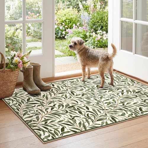 Boho Outdoor Rug - 28" x 43" Front Door Mat Indoor Outside Entrance by Othilic