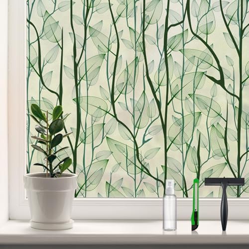 DKTIE Window Film Privacy Decorative Window Clings 17.7'' x 78.7'' by Dktie