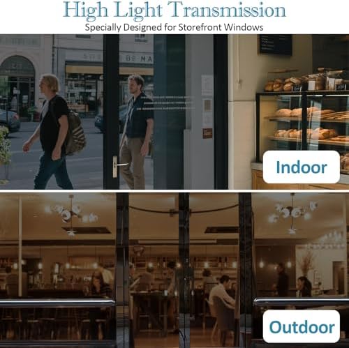 FuFin Window Film Transparent, 30% VLT, for Shopfront Glass, 41.3"×78.7" - Image 3