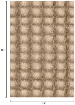 KOZYFLY Indoor Door Mat 2x3 ft Small Area Rugs Washable Front Door Mat Non Slip Rubber Backed Entryway Rug Cotton Entrance Doormat for Front Porch Bathroom Kitchen Bedroom, Orange Beige/Tan/Brown - Image 2