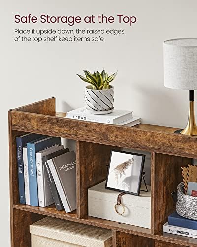 VASAGLE Bookshelf, 8 Cubes Storage Organizer, 35.4 x 11 x 39.4 Inches - Image 7