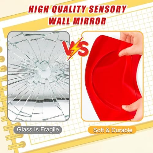 3PCS Sensory Bubble Wall Mirror, 10 x 10 Inch Acrylic Decor for Classroom - Image 4