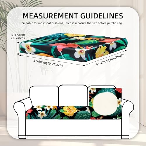 8 Pcs Outdoor Cushion Covers, Patio Sofa Cushion Covers Replacement - Image 2