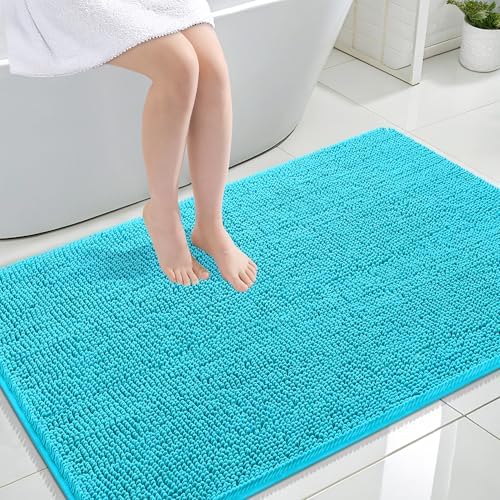 OLANLY Large Bathroom Rugs 44x32, Extra Soft Absorbent Chenille Bath Rugs by OLANLY