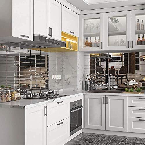 Beveled Mirror Tile, 3x12 Inch Mirror Subway Tiles for Kitchen Backsplash Bathroom Shower Wall 24 Pcs, 6 SQ.FT - Image 3