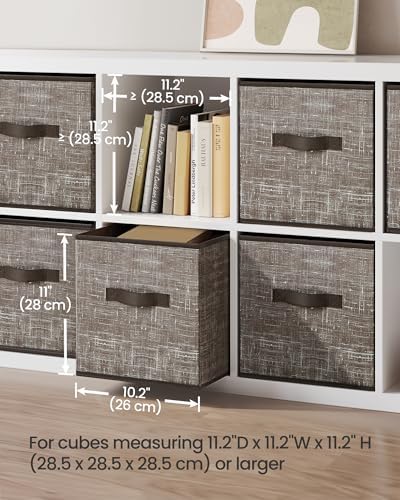 SONGMICS Storage Cubes, Set of 6, 11-Inch Foldable Closet Organizers - Image 3