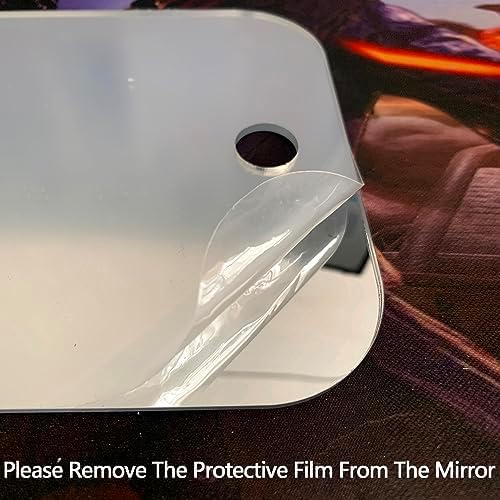 Shatterproof Shower Mirror Fogless for Shaving,(Larger 11x8 Inch) Anti Fog Shaving Mirror Holder NO-Drilling, No Fog Free Waterproof,Small Wall Mounted Bathroom Accessories Camping Hanging Men - Image 4