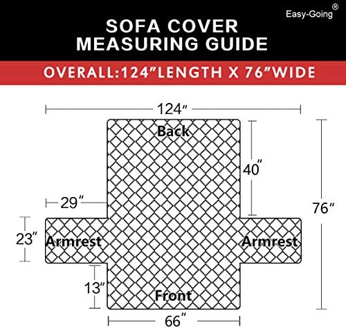 Easy-Going Reversible Couch Cover, 3 Cushion Sofa, Large, Army Green/Beige - Image 6