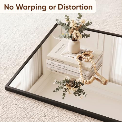 Suidia Full Length Mirror Over the Door&Wall Mounted, 58"x19" Door Mirror with Aluminum Alloy Frame, HD Shatterproof, No-Drill, Hanging Mirrors for Bedroom, Bathroom, Dorm, Closet, Rect, Black - Image 6