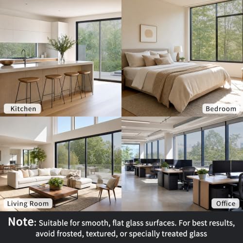 FILMGOO One Way Privacy Window Film Heat Control Mirror Tint 23.6Inx6.5Ft - Image 6