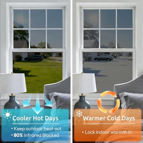 rabbitgoo Window Tint for Home with Tools, Black Silver, 29.5" x 118.1" - Image 4