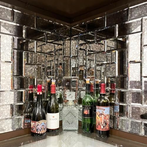 Diflart Peel and Stick Mirror Backsplash, Antique, 3x6 Inch, Beveled Mirror Subway Kitchen Bar Wall Tile (5 Sq.ft, 40 Pcs) - Image 5