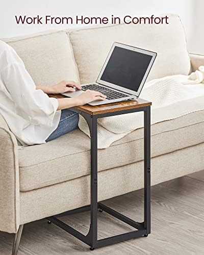 VASAGLE C-Shaped End Table Set of 2, Small Sofa Side Table with Metal Frame - Image 6