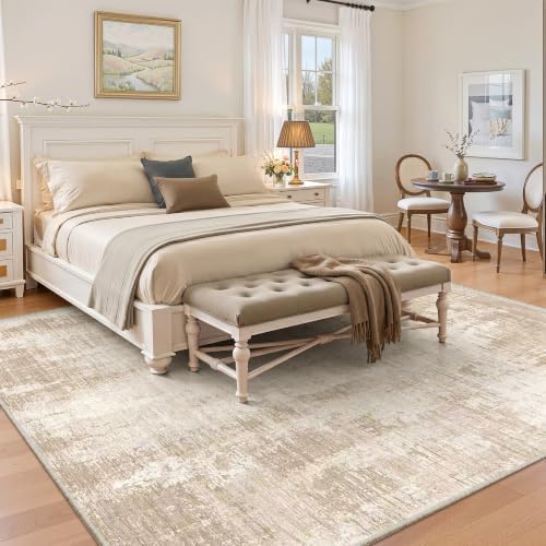 Valenrug Washable Rugs 5x7, Non Slip Large Area Rugs for Living Room, Beige - Image 4