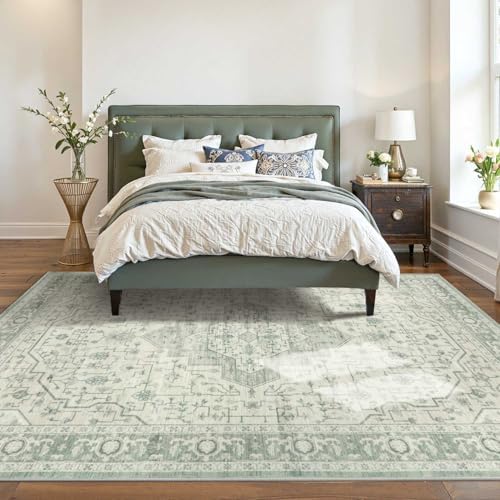 Rugxara 6x9 Washable Area Rug for Living Room,Sage Green - Image 3