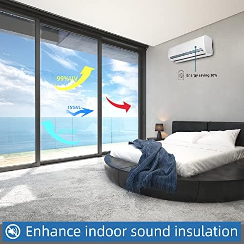 XIAWEI One Way Window Privacy Film with Tools, 31.5In×16.4Ft, Cosmic Black - Image 3