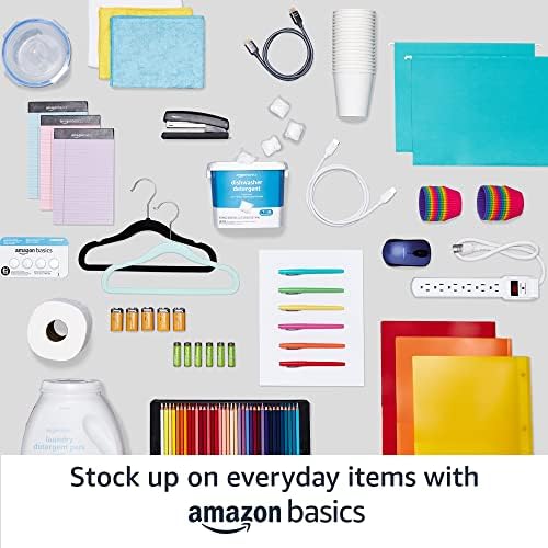 Amazon Basics 5-Shelf Adjustable, Heavy Duty Storage Shelving Unit on 4" Wheel Casters, Easy to Move Portable Wire Shelving, No Tools Needed for Easy Assembly, 30" x 14" x 64.8", Chrome - Image 6