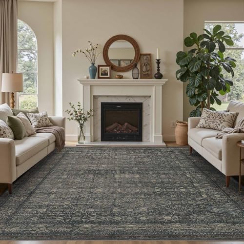 Rugxara 6x9 Washable Area Rug for Living Room, Moss Brown - Image 2