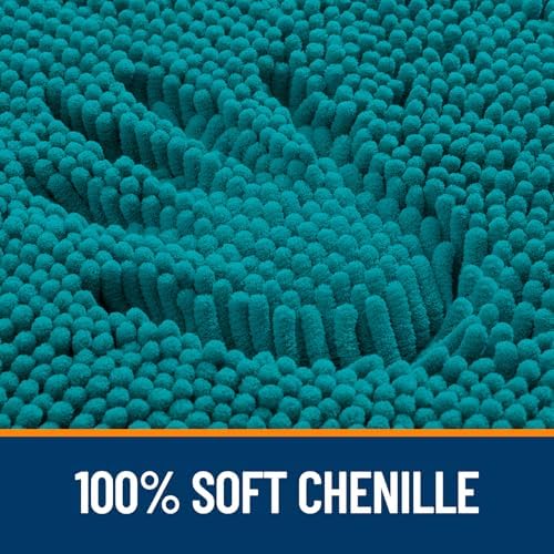 OLANLY Large Bathroom Rugs 47x32, Extra Soft Absorbent Chenille Bath Rugs - Image 3