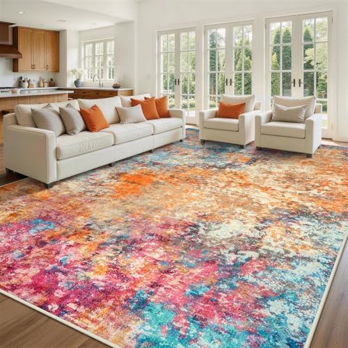 Aelenmu 10x14 Area Rugs for Living Room Washable Dining Room Colorful by Aelenmu