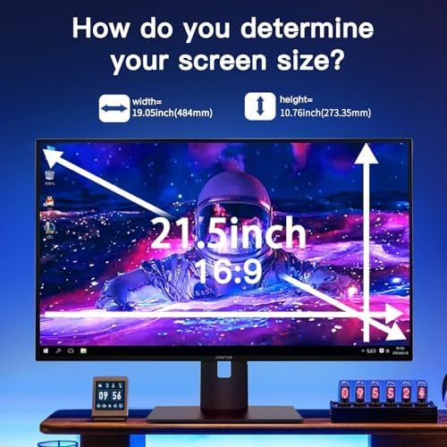 2Pack Magnetic Hanging Computer Privacy Screen 21.5'' for 16:9 Aspect Ratio - Image 3