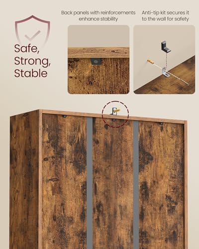 VASAGLE Bookshelf, 4 Cubes Storage Organizer, 25.9 x 9.4 x 25.8 Inches - Image 5