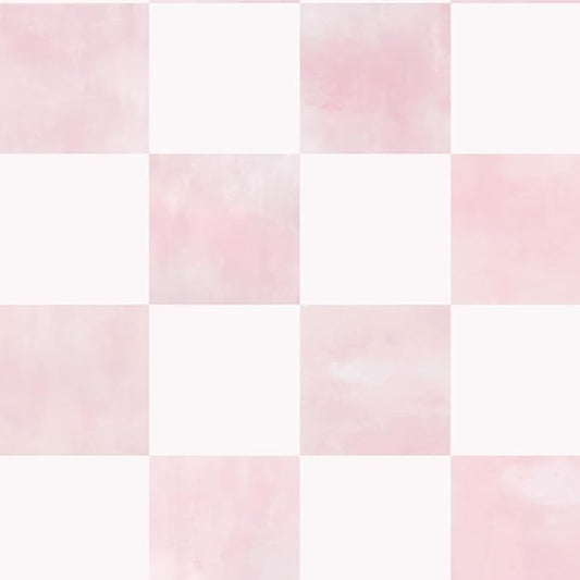 Ismoon Modern Peel and Stick Wallpaper Pink Mosaic Checkered Contact Paper Removale Self-Adhesive Stick on Wallpaper for Bedroom Bathroom Shlef Cabinet Décor 17.3in x 19.68ft by Ismoon