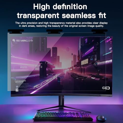 2Pack Magnetic Hanging Computer Privacy Screen 21.5'' for 16:9 Aspect Ratio - Image 5