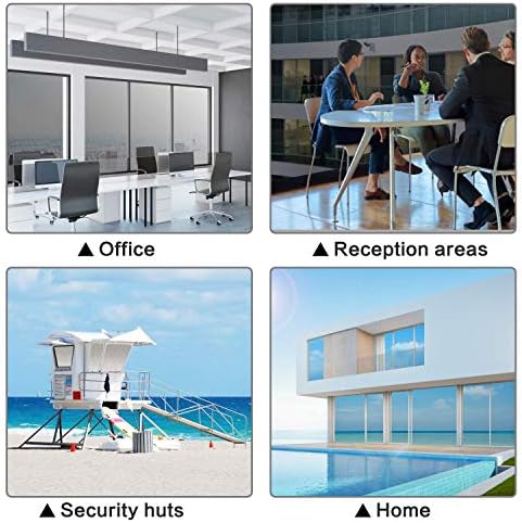 Volcanics One Way Window Privacy Film Daytime Privacy 17.5" x 78", Silver - Image 6