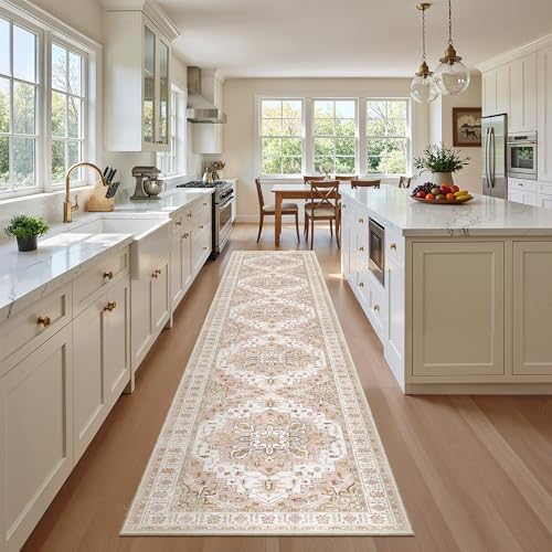 Madane Washable Runner Rugs 2x12 Long for Hallway Kitchen Soft, Pink - Image 7