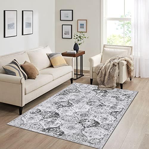 Lahome Moroccan Washable Small Area Rug, 3x5 Rugs for Bedroom Living Room - Image 2