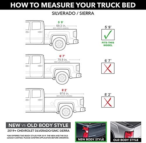 Tonno Pro Tonno Fold, Soft Folding Truck Bed Tonneau Cover | 42-109 | Fits 2014 - 2018, 2019 Ltd/Lgcy Chevy/GMC Silverado/Sierra 1500 5' 9" Bed (69.3") - Image 2