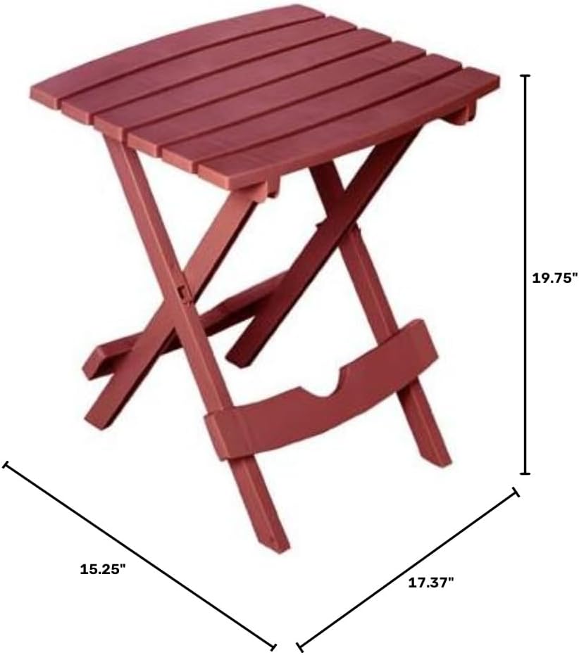 Adams Manufacturing 8510-95-3700 Quick-Fold Side Table, Merlot - Image 3