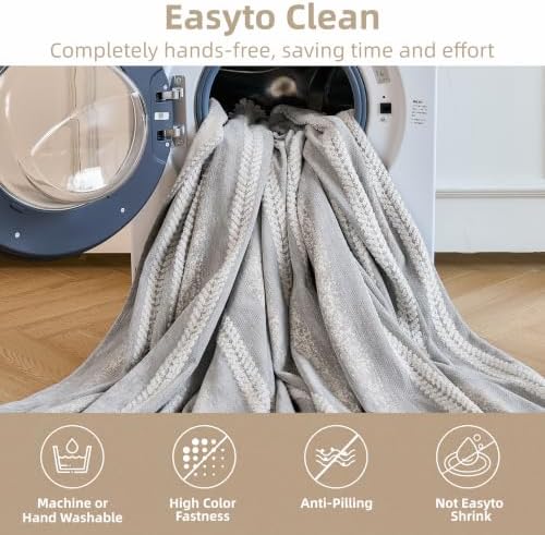 Couch Cover for Dogs Washable Sofa Cover, Sectional Couch Covers, Sofa Covers for 2 Cushion Couch, Non Slip Stripe Sofa Slipcovers Furniture Protector (Light Gray, 91 * 71) - Image 6