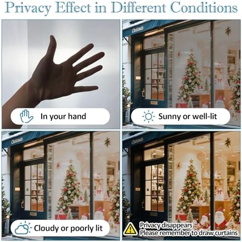 FuFin Window Film Transparent, 70% VLT, for Shopfront Glass, 27.6"×78.7" - Image 4