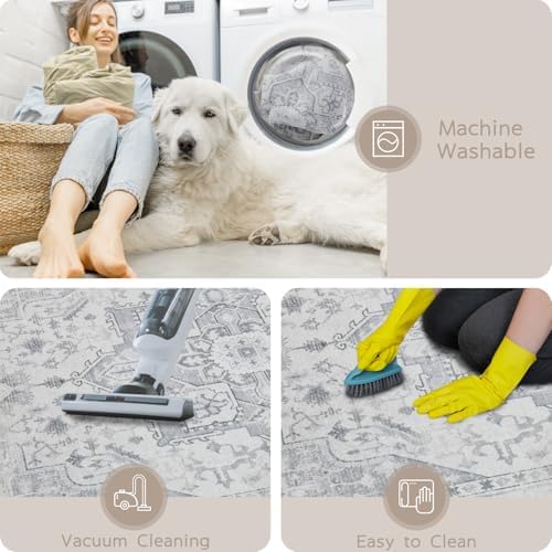 Washable Rugs 5x7 Area Rugs for Living Room,Bedroom,Dining Room,Playroom - Image 4