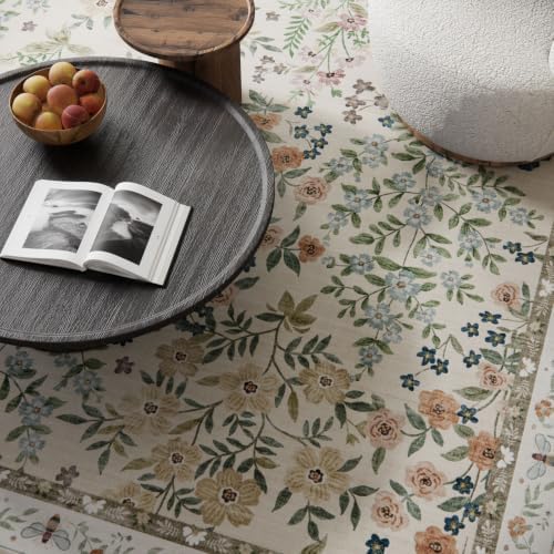 10x12 Area Rugs for Living Room: Washable Rug Non Slip Stain Resistant Low Pile Ultra Soft Faux Wool Lightweight Large Rugs for Bedroom Dining Room Under Table Rug Nursery Home Office Farmhouse Indoor - Image 4
