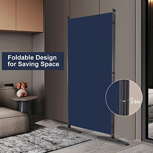 3 Panel Folding Room Divider, Sturdy Frame Freestanding Wall Divider - Image 2