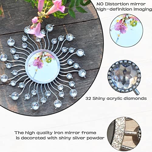 Mirror Wall Decor Metal Sun Mirror Home Decoration Wall Art - Image 3