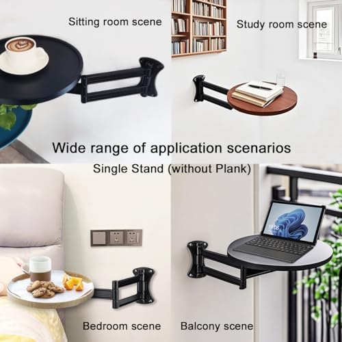 Side Table Living Room Shelf Brackets,Wall Foldable and Rotatable - Image 6