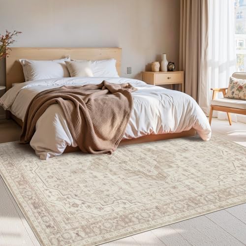 Rugxara 4x6 Vintage Boho Washable Rug for Bedroom - Image 4