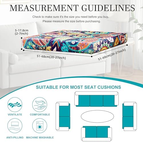 14 Pcs Outdoor Cushion Covers, Patio Sofa Cushion Covers Replacement - Image 2